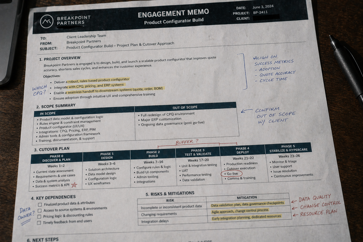 Breakpoint Partners engagement artifact